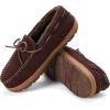 imageFireside by Dearfoams mens Forster Genuine Shearling Moc With StitchingCoffee