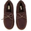 imageFireside by Dearfoams mens Forster Genuine Shearling Moc With StitchingCoffee