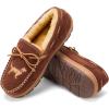imageFireside by Dearfoams mens Forster Genuine Shearling Moc With StitchingPotting Soil