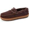 imageFireside by Dearfoams mens Forster Genuine Shearling Moc With StitchingCoffee