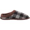 imageDearfoams mens Breathable Memory Foam Asher Clog House ShoeGrey Plaid