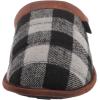 imageDearfoams mens Breathable Memory Foam Asher Clog House ShoeGrey Plaid