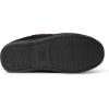 imageDearfoams mens Hudson Genuine Suede Memory Foam Moccasin With Tie SlipperBlack