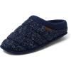 imageDearfoams mens Breathable Memory Foam Asher Clog House ShoeNavy Knit