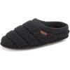 imageDearfoams mens Breathable Memory Foam Asher Clog House ShoeSolid Black