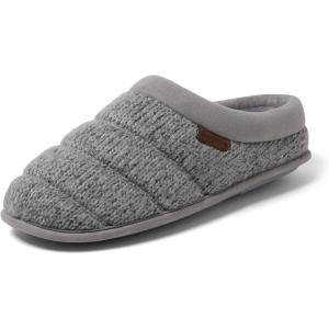 imageDearfoams mens Breathable Memory Foam Asher Clog House ShoeGrey Knit