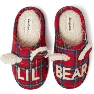 imageDearfoams unisexchild Gifts for Kids Matching Christmas Holiday Lil Bear and Baby BearLil Bear Tartan Plaid