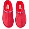 imageFireside by Dearfoams Womens Greta Genuine Shearling Clog Slippers 100 Natural Suede Clogs for Outdoor ampamp IndoorPoppy