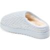 imageFireside by Dearfoams womens Greta Knit and Shearling ClogLight Blue