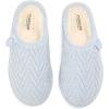 imageFireside by Dearfoams womens Greta Knit and Shearling ClogLight Blue
