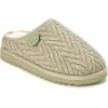 imageFireside by Dearfoams womens Greta Knit and Shearling ClogSeagrass