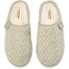 imageFireside by Dearfoams womens Greta Knit and Shearling ClogSeagrass