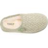 imageFireside by Dearfoams womens Greta Knit and Shearling ClogSeagrass
