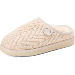 imageFireside by Dearfoams womens Greta Knit and Shearling ClogBone