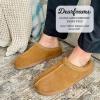 imageDearfoams mens Suede Indoor Outdoor ClogChestnut 2