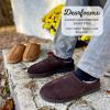 imageDearfoams mens Suede Indoor Outdoor ClogCoffee
