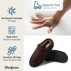 imageDearfoams mens Thompson Memory Foam Clog SlipperSlipperCoffee