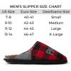 imageDearfoams mens Gifts for Dad Funny Fathers Day Papa Bear SlipperFurry Plaid