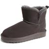 imageFireside by Dearfoams unisexchild Bunbury Genuine Genuine Shearling IndoorOutdoor Folddown BootGrey