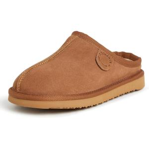 imageFireside by Dearfoams unisexchild Dempsey Genuine Shearling IndoorOutdoor ClogChestnut