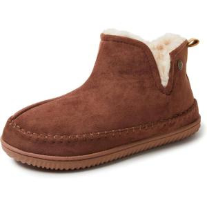 imageDearfoams Mens Memory Foam Indoor House Slippers Brixen Ankle Boot House Shoes  Gifts for MenPotting Soil