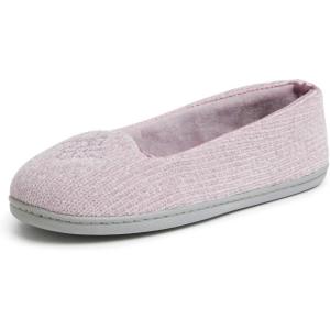 imageDearfoams Womens Rebecca Soft Memory Foam Lightweight House Shoes Cozy Loafer with Warm Lining and Wide Widths SlipperFrosted Plum