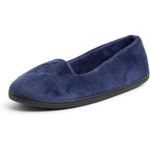 imageDearfoams Womens Rebecca Soft Memory Foam Lightweight House Shoes Cozy Loafer with Warm Lining and Wide Widths SlipperPeacoat Velour