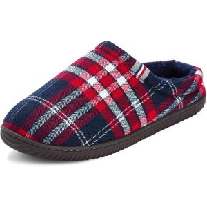 imageDearfoams mens Case Casual ClogNavy Plaid