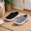 image:imageDearfoams Mens Lightweight Quilted Puffy Nylon Energy Return Ontario Slip on MuleBlack