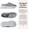 image:imageDearfoams Mens Lightweight Quilted Puffy Nylon Energy Return Ontario Slip on MuleMedium Grey