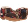 image:imageDearfoams Mens Original Nylon Warm Up Bootie SlipperBrown Multi Sherpa