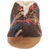 image:imageDearfoams Mens Original Nylon Warm Up Bootie SlipperBrown Multi Sherpa