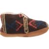 image:imageDearfoams Mens Original Nylon Warm Up Bootie SlipperBrown Multi Sherpa