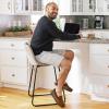 image:imageDearfoams MensAlexander Microsuede Moccasin with Berber Casing CHESTNUT S