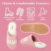 image:imageDearfoams Womens Mama Bear Matching Family Gifts for Mom ClogBlush Pink Fleece