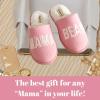 image:imageDearfoams Womens Mama Bear Matching Family Gifts for Mom ClogBlush Pink Fleece