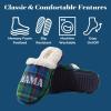 image:imageDearfoams Womens Mama Bear Matching Family Gifts for Mom ClogGreen Plaid