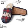 image:imageDearfoams Womens Mama Bear Matching Family Gifts for Mom ClogNavy Plaid