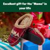 image:imageDearfoams Womens Mama Bear Matching Family Gifts for Mom ClogRed Plaid