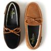image:imageDearfoams Womens Wilmington Memory Foam Moccasin SlippersBlack Suede
