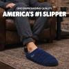 image:imageDearfoams mens Breathable Memory Foam Asher Clog House ShoeNavy Blazer