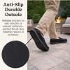 image:imageDearfoams mens Keaton Memory Foam Moccasin Slippers With Indoor and Outdoor Sole and Wide WidthsBlack Microsuede