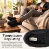 image:imageDearfoams mens Keaton Memory Foam Moccasin Slippers With Indoor and Outdoor Sole and Wide WidthsBlack Microsuede