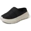 image:imageDearfoams Mens Lightweight Quilted Puffy Nylon Energy Return Ontario Slip on MuleBlack