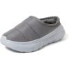 image:imageDearfoams Mens Lightweight Quilted Puffy Nylon Energy Return Ontario Slip on MuleMedium Grey