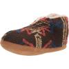 image:imageDearfoams Mens Original Nylon Warm Up Bootie SlipperBrown Multi Sherpa