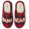 image:imageDearfoams Womens Mama Bear Matching Family Gifts for Mom ClogBuffalo Plaid