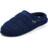 image:imageDearfoams mens Breathable Memory Foam Asher Clog House ShoeNavy Blazer
