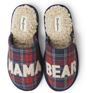 image:imageDearfoams Womens Mama Bear Matching Family Gifts for Mom ClogNavy Plaid