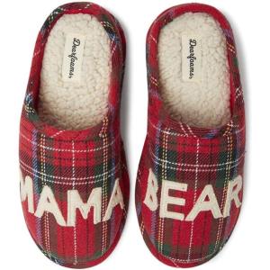 image:imageDearfoams Womens Mama Bear Matching Family Gifts for Mom ClogTartan Plaid